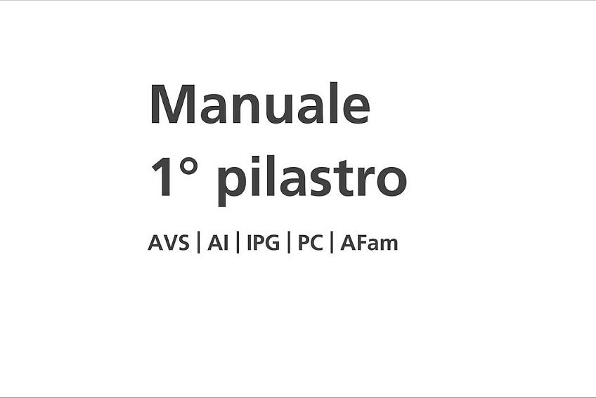 Manuale 1° pilastro